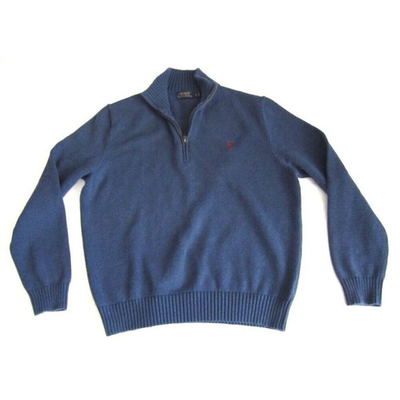 Men's Polo Ralph Lauren 100% Cotton Pullover Sweater Sz L (MS28) - Picture 1 of 10